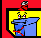 animated dust bin