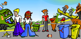 wheelie wednesdays recycling cartoon childrens series
