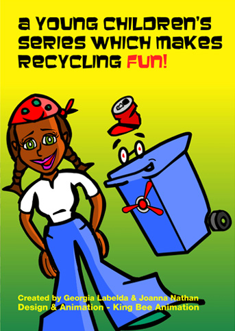 wheelie wednesdays recycling cartoon childrens series poster